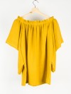Mustard chiffon blouse