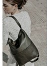 Otto backpack bag green / eSetheShop by Huemul Leather Studio