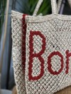 Bonjour small bag natural and red