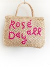 Rose all day  small bag natural and pink