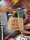 See you soon small bag natural and red